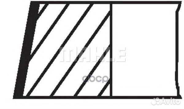 Кольца поршн. к-т на 1 цил. 03304n0 Mahle/Knecht