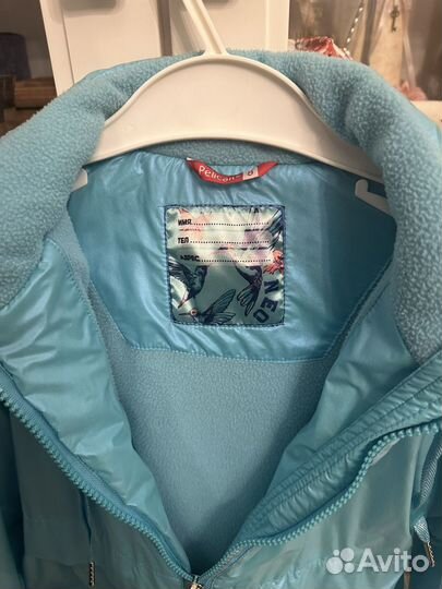 Куртка плащ для девочки размер 122