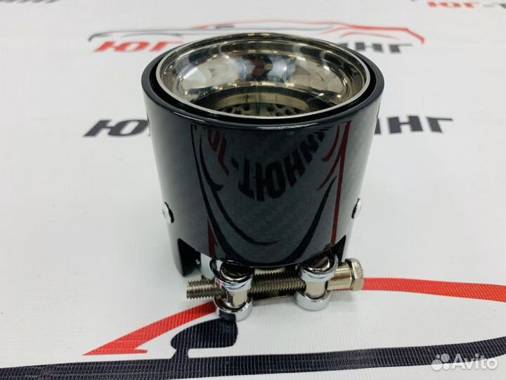 Насадка одинарная BMW M-Perfomance карбон 64 мм