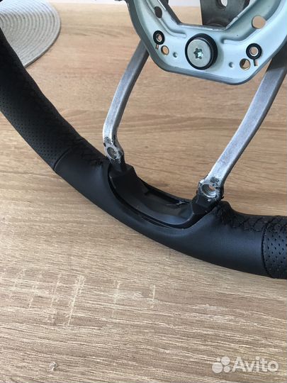 Кожаный руль solaris 1