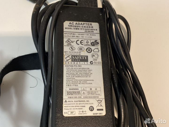 Блок питания 19 вольт 4,74А