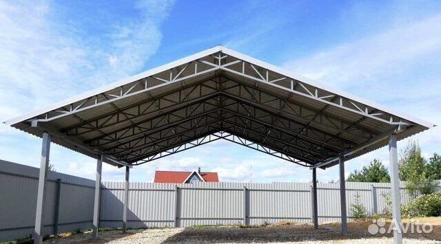 Навесы из поликарбоната, профлиста