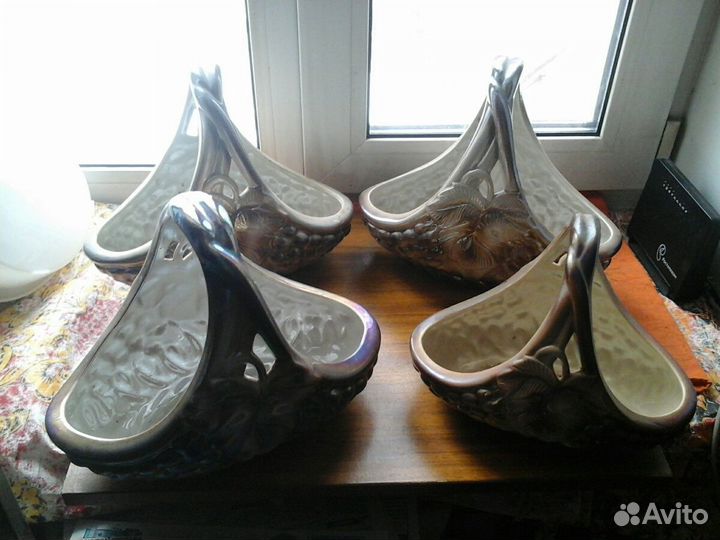 Корзинки фарфоровые