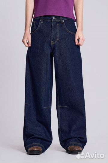 Джинсы Jaded London Indigo Low Rise Colossus Baggy