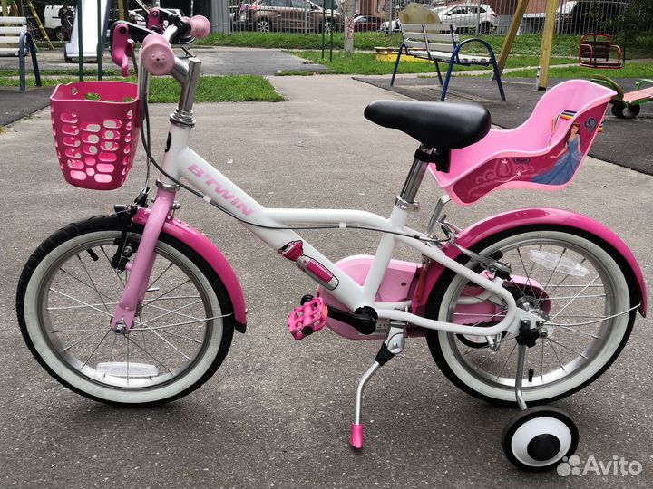 Детский велосипед btwin 16 от 4-5 до 6-7 лет