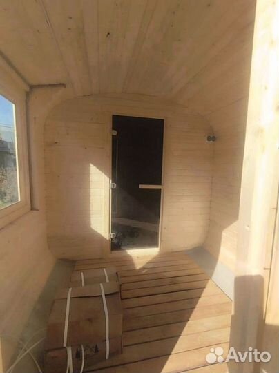 Баня бочка мобильная. Доставка и установка