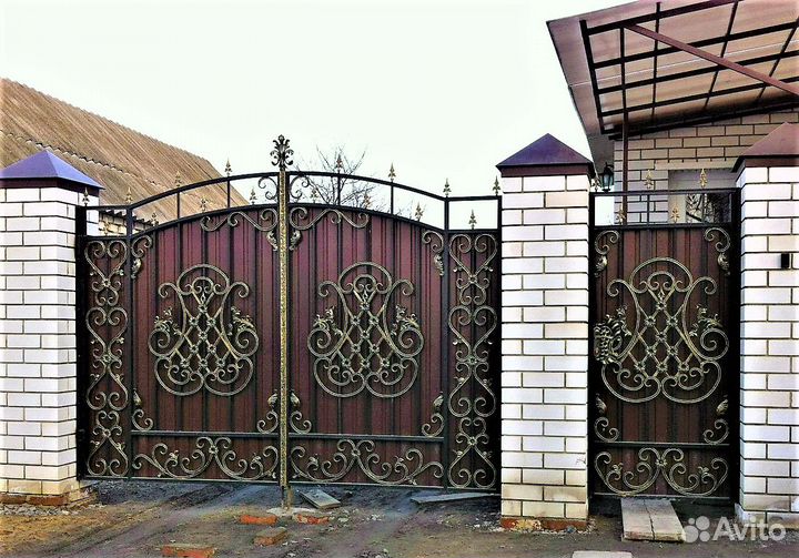 Ворота кованые
