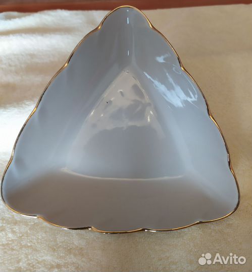 Салатник фарфоровый СССР лзфи