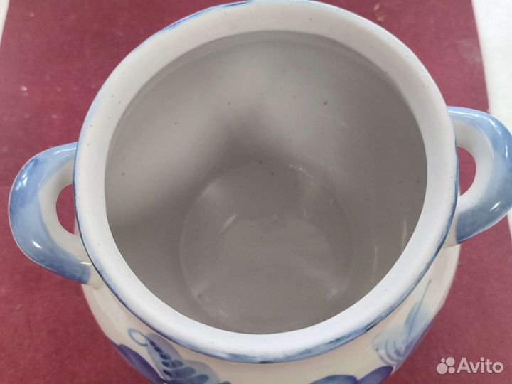 Горшок для запекания СССР Гжель