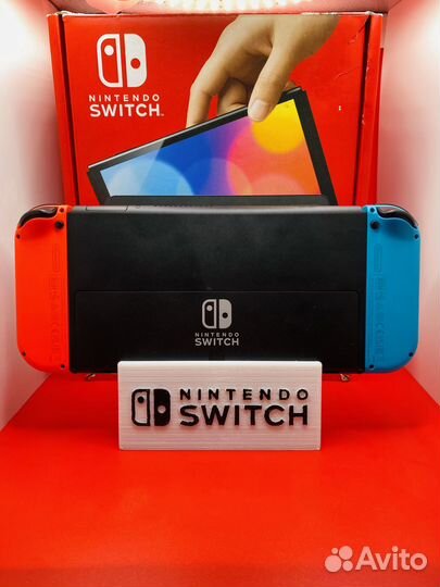 Nintendo switch oled чип 64/256GB 1500 игр