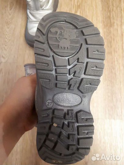 Сапожки демисезонные для девочки 27р