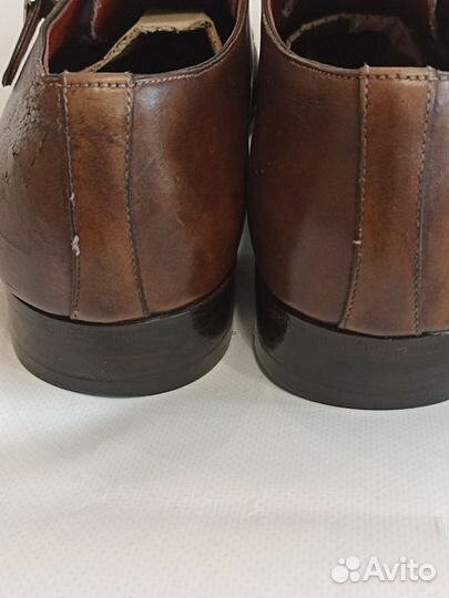 Монки мужские Италия ручной работы, Santoni, 7 1/2