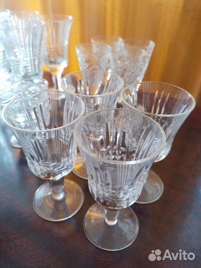 Хрустальные рюмки на ножке СССР