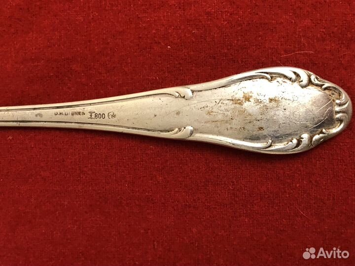 Ложка столовая серебро антикварная 1888г. Германия