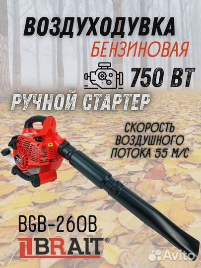 Воздуходувка бензиновая BGB-260B 3-функции