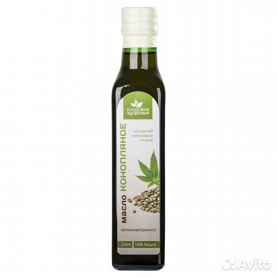 Масло конопляное Кладовая здоровья 250 мл