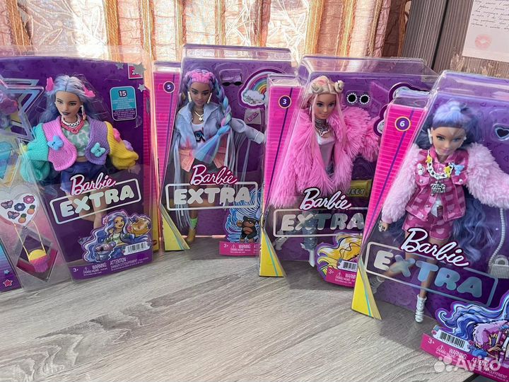 Barbie extra # 3, 5, 6, 20