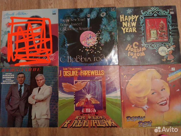 Виниловые пластинки разные