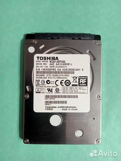 Жесткий диск для ноутбука 500 гб