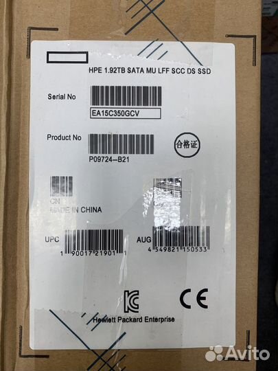 SSD Диски HP P09724-B21 1.92-TB