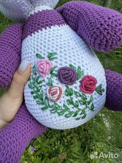 Игрушка вязанная крючком -Панда