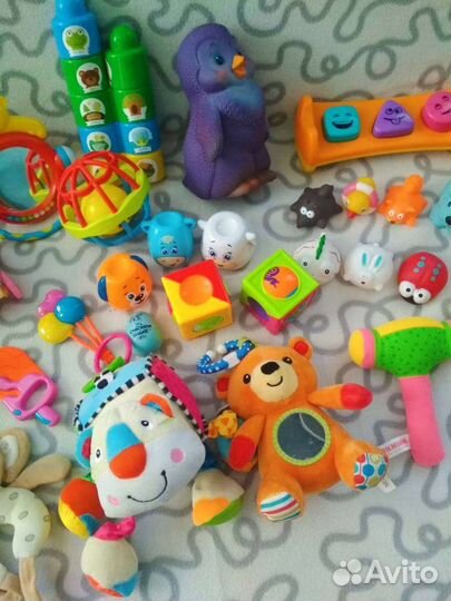 Игрушки погремушки развивающие пакетом