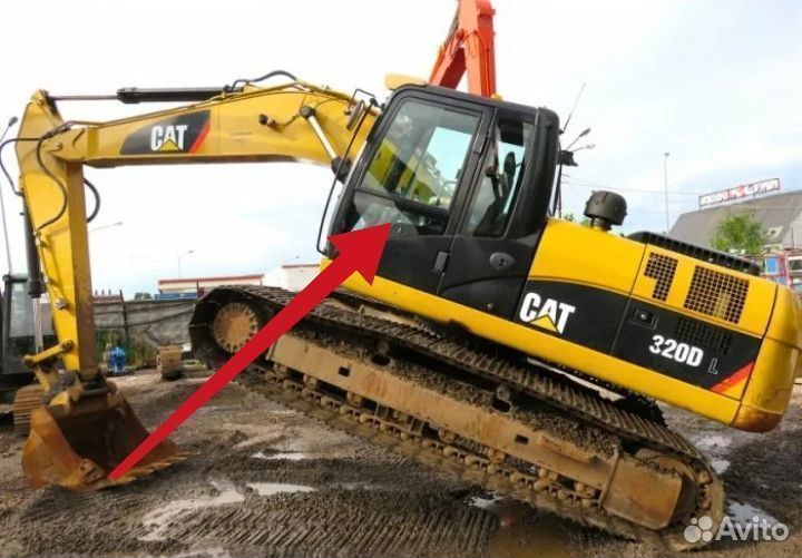 Замена стекла на экскаватор Cat 320/336DL