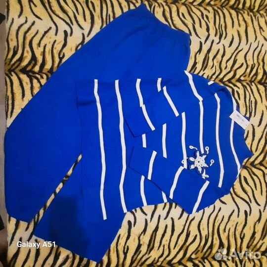 Новый тёплый вязаный костюм турция 48-50-52