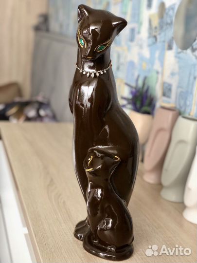 Статуэтка кошка копилка 46 см