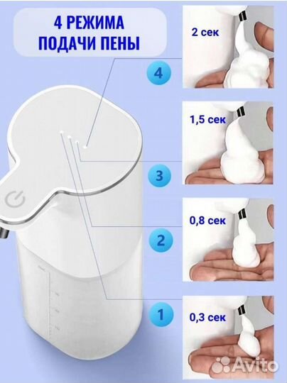 Новый сенсорный дозатор для жидкого мыла, 4 режима