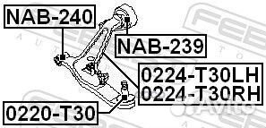 Сайлентблок задний переднего рычага без кронште