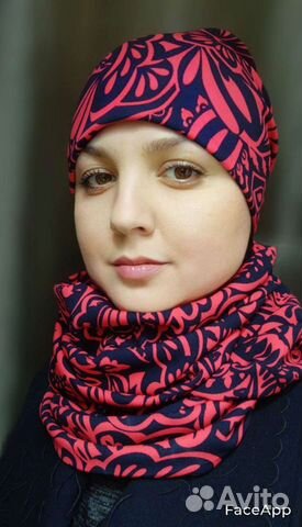 Комплект шапка и шарф