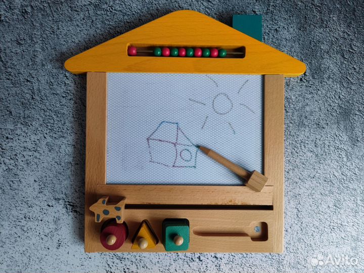 Деревянная магнитная доска для рисования