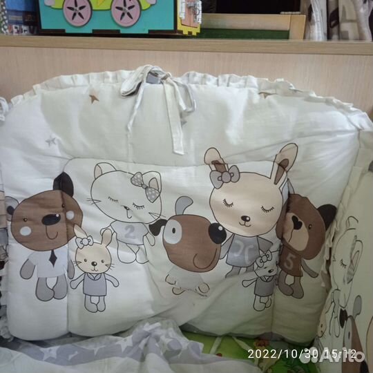 Бортики и кпб в детскую кроватку