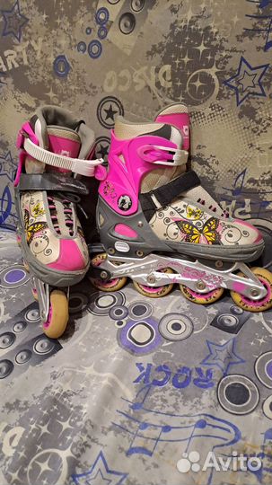 Роликовые коньки раздвижные размер 37- 40