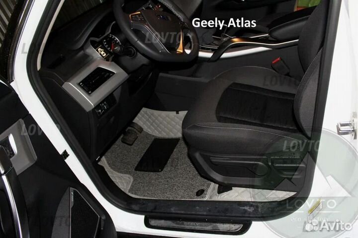 3Д (3D) коврики из экокожи geely Джили Atlas Атлас