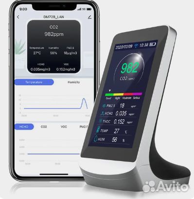 Монитор качества воздуха DM72B WiFi
