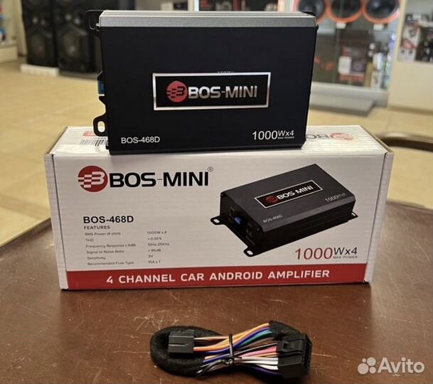 Усилитель android магнитол 1000w Bos-mini