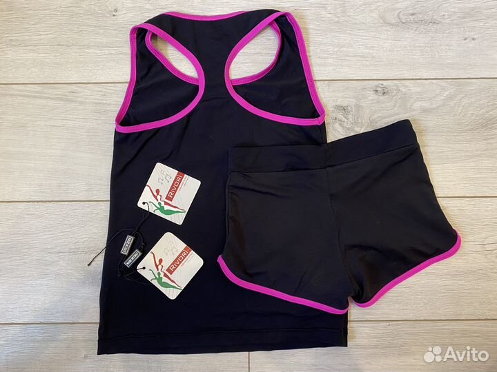 Майка и шорты для занятий гимнастикой р. 116