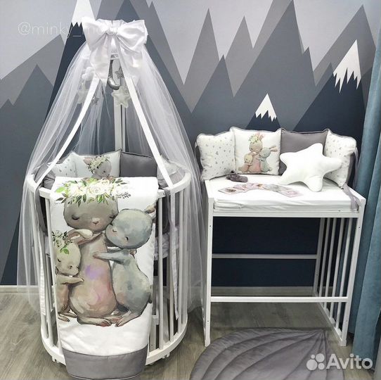 Детская кроватка трансформер 8 в 1