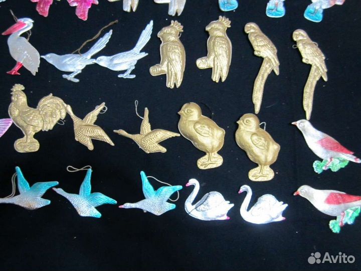 Новогодние игрушки СССР картонаж