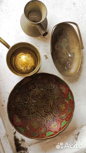 Посуда латунь СССР