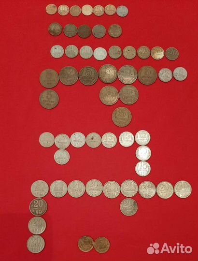 Монеты СССР, копейки, рубли