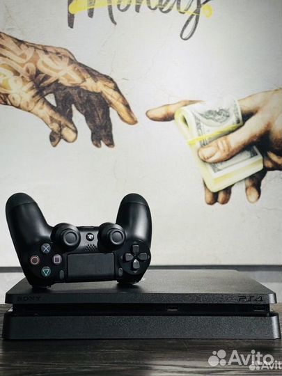Sony Playstation 4 Slim + 500 игр