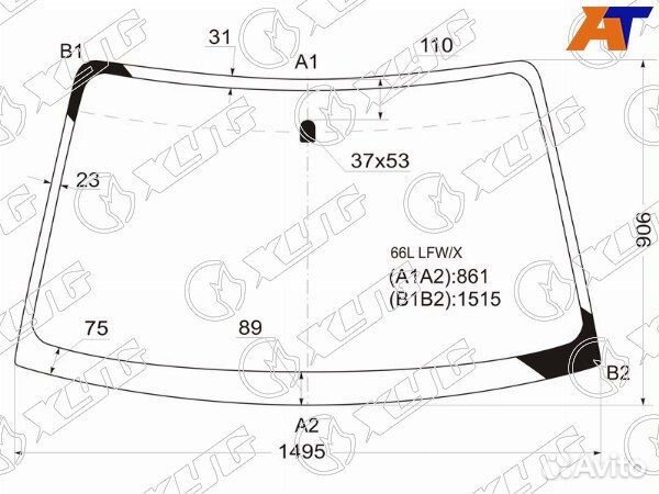 Стекло лобовое subaru legacy