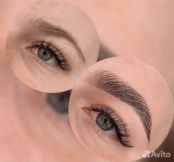 Брови, ламинирование бровей