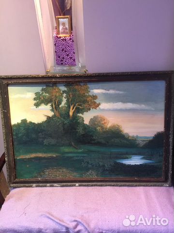 Картина маслом старая