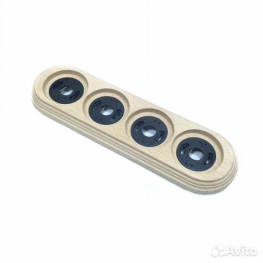 Рамка из дерева четырехместная не крашенная