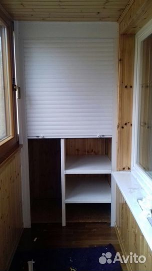 Шкаф с рольставнями на балкон на заказ с доставкой