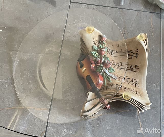 Ваза для фруктов,стекло,декоративная